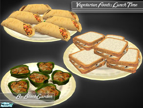 Sims 2 — Vegetarian Food: Lunch Time! by BlackGarden — Ever wondered what you could serve your vegetarian Sims for lunch?
