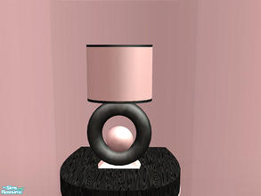 Sims 2 — Simple Bedroom Black - Lamp by detimgi — Black and pink recolor of the Simple Bedroom.