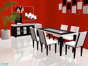 Sims 2 — Blaine Dining by detimgi — New dining room mesh set.Plant by norbi-N