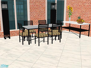 Sims 2 — Lacey Patio Dining by detimgi — New mesh set.Part 1 of the Lacey Patio set