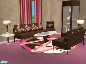 Sims 2 — Ricca Cocoa by detimgi — A recolor of the Ricca Living set using browns,creams and pinks.There is also a recolor