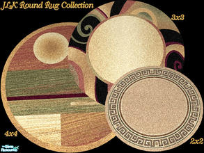 Sims 2 — JLK Round Rugs by detimgi — These round rugs are made by request for JLK2400.All are independent files.They do
