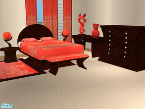 Sims 2 — Swanvale Dark by detimgi — Recolor of the Swanvale bedroom using darker tones