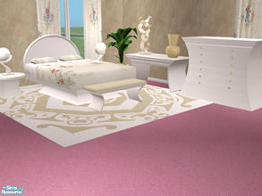 Sims 2 — Swanvale Bedroom by detimgi — Simple bedroom in odd shapes.Nine new meshes and one recolor of the 3x4 River\'s