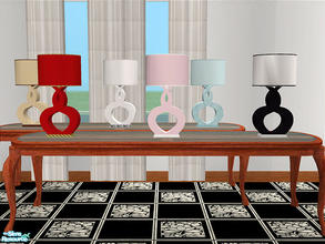 Sims 2 — Parlor Lamps by detimgi — Six recolors of the country parlor lamp.