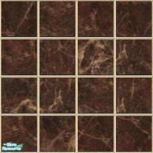 Sims 2 — Dark Natural Stone by detimgi — dark brown marble tile