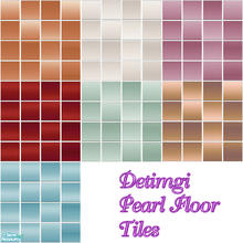 Sims 2 — DS Pearl Floor Tiles by detimgi — set of 7 pearlized floor tiles