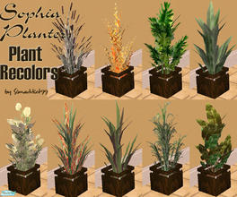 Sims 2 — Sophia Planter - Plant Recolors by Simaddict99 — 9 recolors for my Sophia Planters. These files will recolor