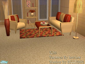 Sims 2 — TC 59 Living Room by detimgi — A recolor of the Bussel Living meshes by RICCI2882 and the 2x3 rug by Windkeeper