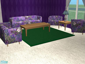 Sims 2 — Satinistics livingroom by detimgi — There is a little used loveseat in the base game called the satinistics
