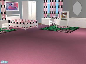 Sims 2 — Female Teen Bedroom by detimgi — This set is a recolor of some to the meshes from the soho bedroom set by