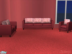 Sims 2 — DS Living 2 by detimgi — recolor of the isabel naturals sofa,loveseat and chair by shakeshaft