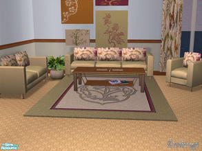 Sims 2 — DS Living 1 by detimgi — Recolor of the Isabel Naturals set by Shakeshaft.Rug recolor of 3x4 rug mesh by