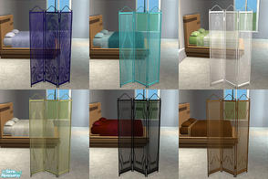 Sims 2 — Decorative Screen 2 by detimgi — 6 recolors of the romanza bedroom set screen by betterbesim