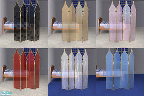 Sims 2 — Decorative Screens by detimgi — A set of translucent screens.Recolors of the exotic (non)screen from the base