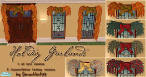 Sims 2 — Holiday Garlands by Simaddict99 — Decorate for the Winter Holidays with these classy garlands. Use indoors and