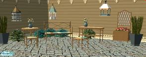 Sims 2 — TC73- Garden Set by mom_of2boyz — A garden set consisting of objects from Birgit43s\' Meditteranean Iron Garden,