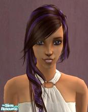 Sims 2 — Brown - Purple hair by dunkicka — .