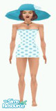 Sims 1 — Blue Bikini by watersim44 — This is a outfit to stil from Marylin Monroe, a glamour Swimdress. This Skin is