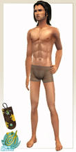 Sims 2 —  by Atracao — Underwear for men in 5 colours (apricot, violet, black, brown and white). This file is the brown