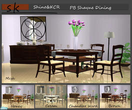 Sims 2 — PB Shayne Dining  by ShinoKCR — Former Simskitchenset - totaly updated with a new Color for the mesh, chair and