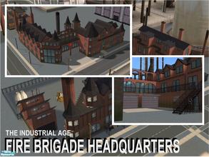 Sims 2 — Industrial Age - Fire Brigade HQ by Cyclonesue — Requires: NIGHTLIFE, UNIVERSITY. An authentic Victorian disused