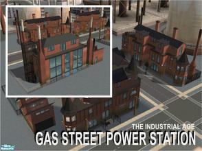 Sims 2 — Industrial Age - Gas St Powerstation by Cyclonesue — Requires: NIGHTLIFE, UNIVERSITY. A traditional English