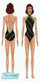 Sims 1 — Stripe Swimsuit by watersim44 — 