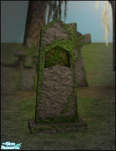 Sims 2 — Tombstones - Old Tombstone 4 by sim_man123 — Old Tombstone 4, part of my Tombstone set.