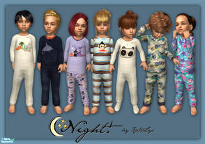 Sims 2 — FS 53 - Night! by katelys — 7 unisex pjs for toddlers