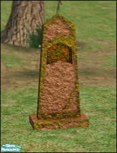 Sims 2 — Old Tombstones - 4 - Brown by sim_man123 — Brown recolor of my Old Tombstone 4. Requires that mesh to show up in