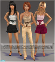 Sims 2 — TF Tops Set III by Tantra — Set of tops for teen girls.