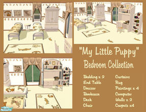 Sims 2 — \'My Little Puppy\' Bedroom Collection by shadow66 — \'And they call it puppy love\'! - well, who wouldn\'t luv