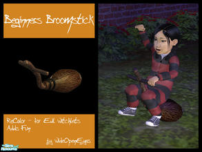 Sims 2 — Beginners Broomstick for Toddlers - Evil by wideopeneyes — Practice makes perfect and this training broomstick