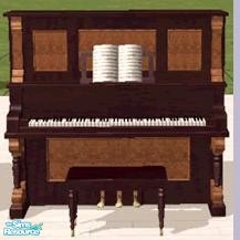 Sims 2 — DD New Wood Piano by stestany — Recolor