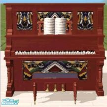 Sims 2 — DD New Multi-Color  Wood Piano by stestany — Recolor of the Maxis piano