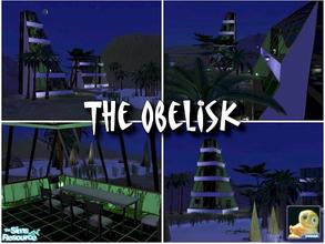 Sims 2 — The Obelisk by Cyclonesue — INSTRUCTIONS: Don't have Windkeeper's Helios sliding doors and windows yet? Click