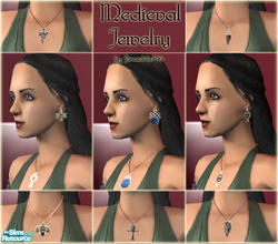 Sims 2 — Simple Medieval Jewelry by Simaddict99 — Some simple single piece jewelry for medieval times. Includes cross,