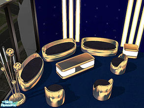Sims 2 — Chrome & Lights - Golden Recolors by chrissy6930 — Recolor set for Simaddict99's Chrome & Lights set.