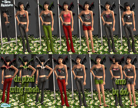 Sims 2 — EMO by DOT — Dr. Pixel ButterflyWings MESH in ACCESSORIES Change At Mirror or Make in Create A Sim *GET MESH*