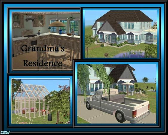 Sims 2 — Grandma's Residence by Dirtdevill — A nice lot with a big nostalgic kitchen for your family. Lets cook, just