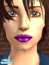 Sims 2 — chubby lips violet by Trash — ...