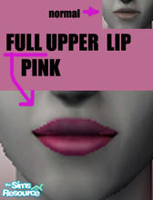 Sims 2 — very full upper lip pinkish by Trash — ...