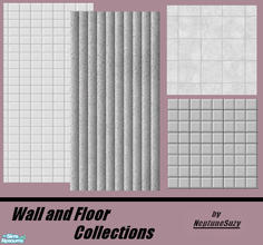 Sims 2 — NSC Wall and Floor Set3 - Future by Neptunesuzy — Set of 2 walls and 2 floors used in my Futuristic Starter