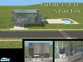 Sims 2 — NSC "Future World" Starter Home 2 by Neptunesuzy — Your sims will love this Futuristic Starter House!