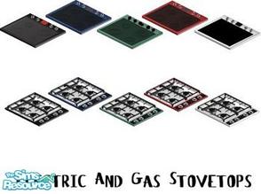 Sims 1 — Stove Tops Set by STP Carly — Includes: Stove Tops (10)