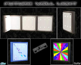 Sims 2 — Future Wall Light by solfal — Wall light with shiny frames