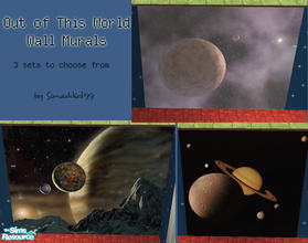 Sims 2 — Out of this World" Wall Murals by Simaddict99 — Add a feeling of space to any room with these incredible