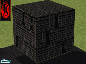 Sims 2 — NSC Borg Cube by Neptunesuzy — A Borg Cube home for your simmies, sleeps 6!....imagine your sims stranded on a