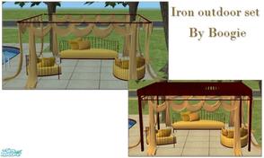 Sims 2 — Iron outdoor set by Boogie by boogie woogie — This beautiful garden set is perfect for those lazy summer days. A
